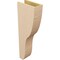 Ekena Millwork 6"W x 12"D x 36"H Thin Greensboro Rough Cedar Woodgrain TimberThane Corbel, Primed Tan CORUR06X12X36GRNRCPR - alternate 5